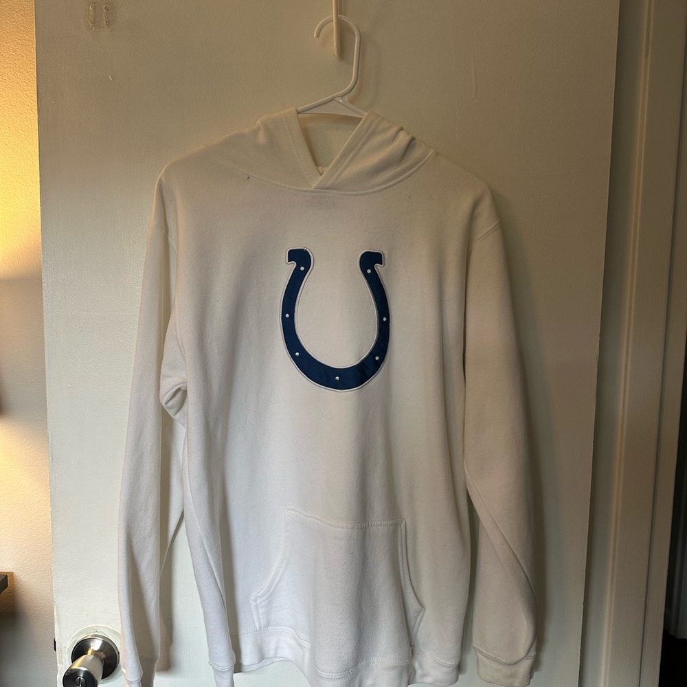 NFL Indianapolis Colts White Team Apparel Hoodie